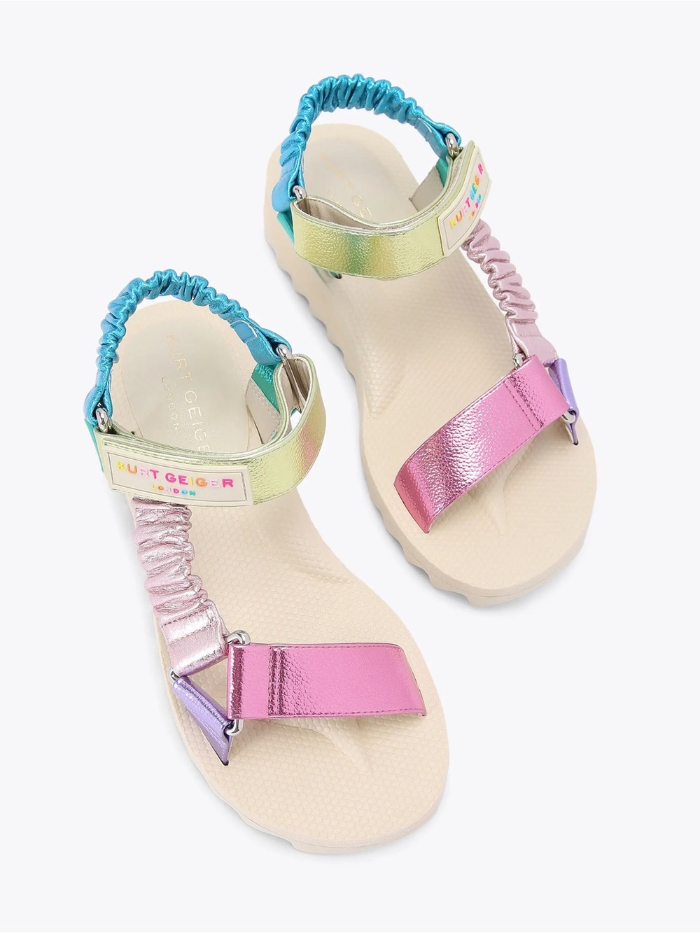 Kurt Geiger London “Mini Orion" Pastel Sandal